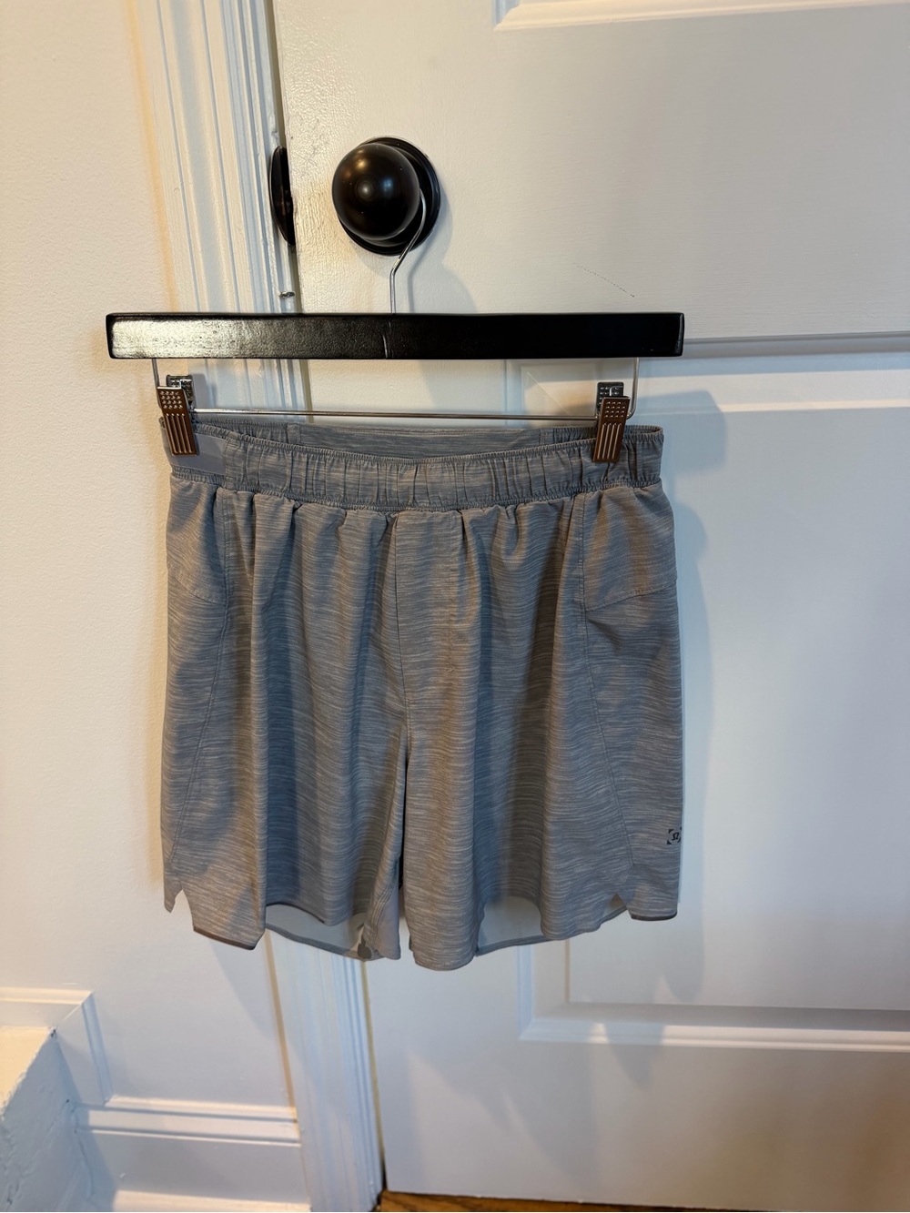lululemon athletica Men's Heathered Gray Athletic Shorts